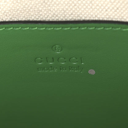 Gucci Calfskin GG Matelasse Shoulder Bag Spring Green Natural