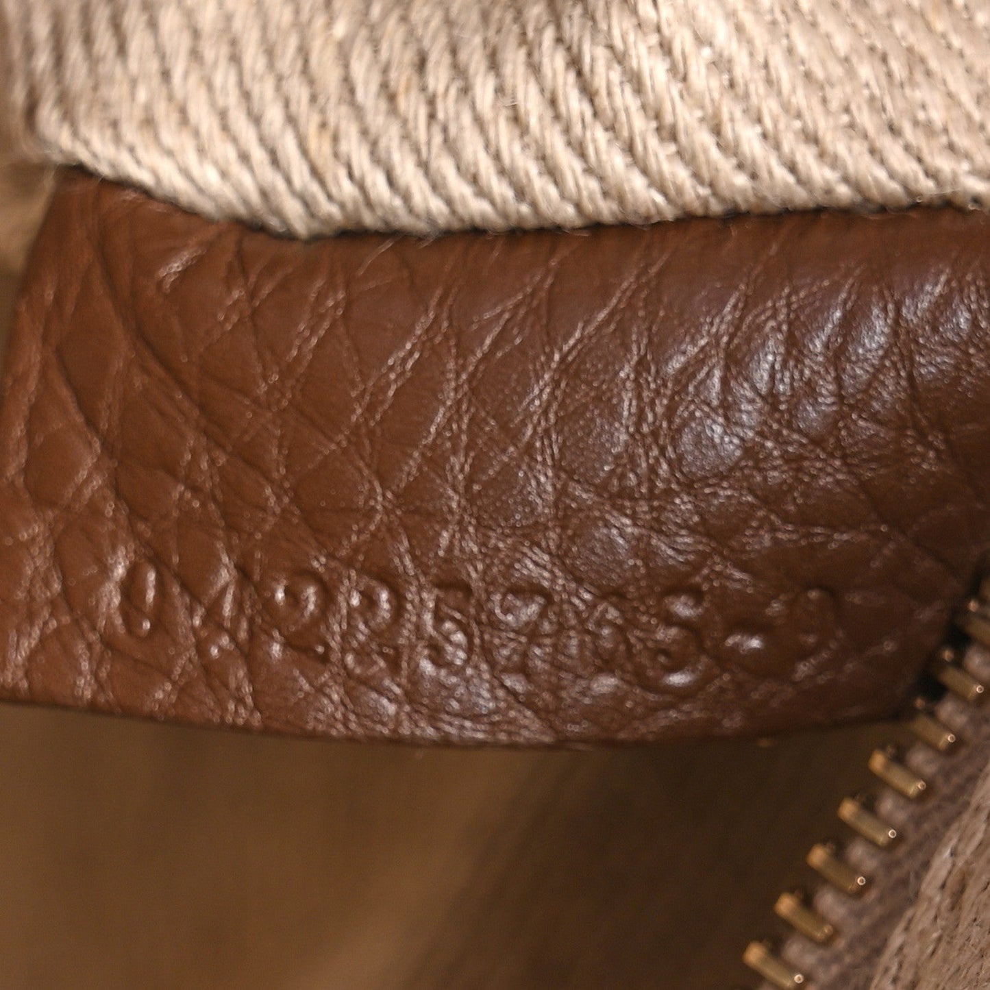 Chloe Grained Calfskin Nahir Shoulder Bag Nut