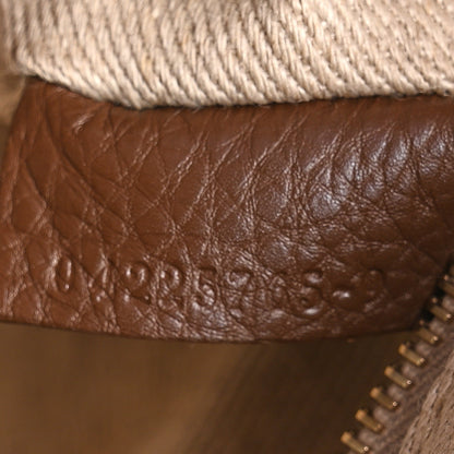 Chloe Grained Calfskin Nahir Shoulder Bag Nut