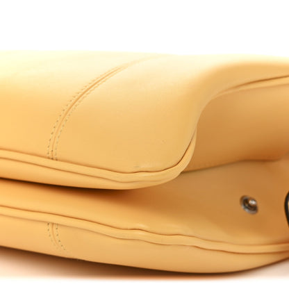 Gucci Senna Calfskin Petite GG Small Tote Bag Sunny Yellow