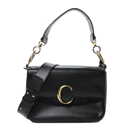 Chloe Calfskin C Double Carry Black