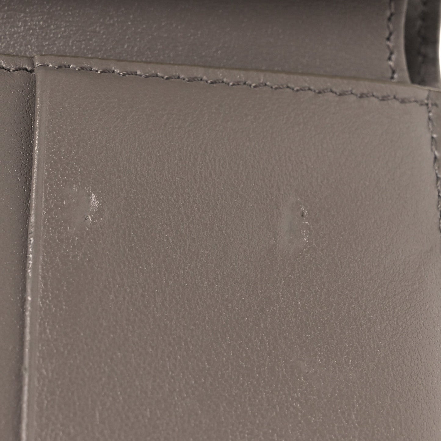 Celine Grained Calfskin Medium Multifunction Strap Wallet Pebble