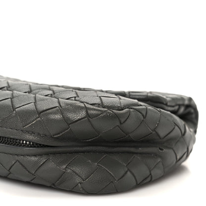 Bottega Veneta Nappa Intrecciato Small Chain Crossbody Light Grey