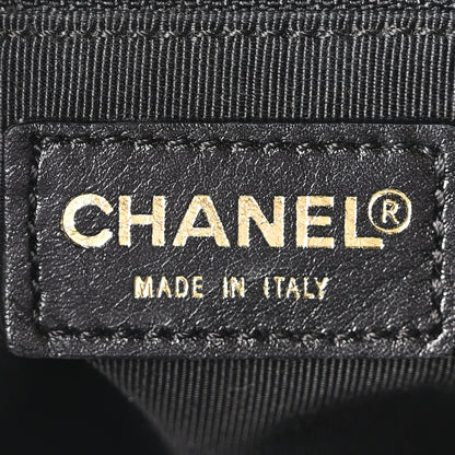 Chanel Patent Quilted Petit Timeless Tote PTT Black