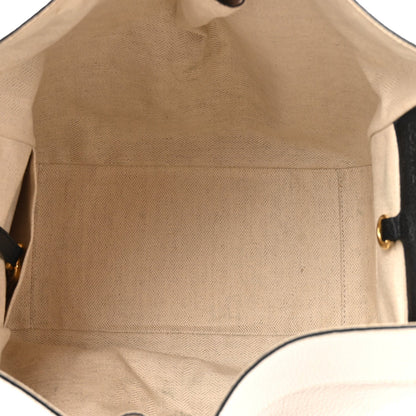 Loewe Calfskin Small Hammock Shoulder Bag Tan Ivory Black