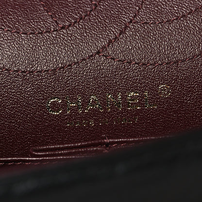 Chanel Aged Calfskin Chevron Quilted 2.55 Reissue 226 Flap  Black