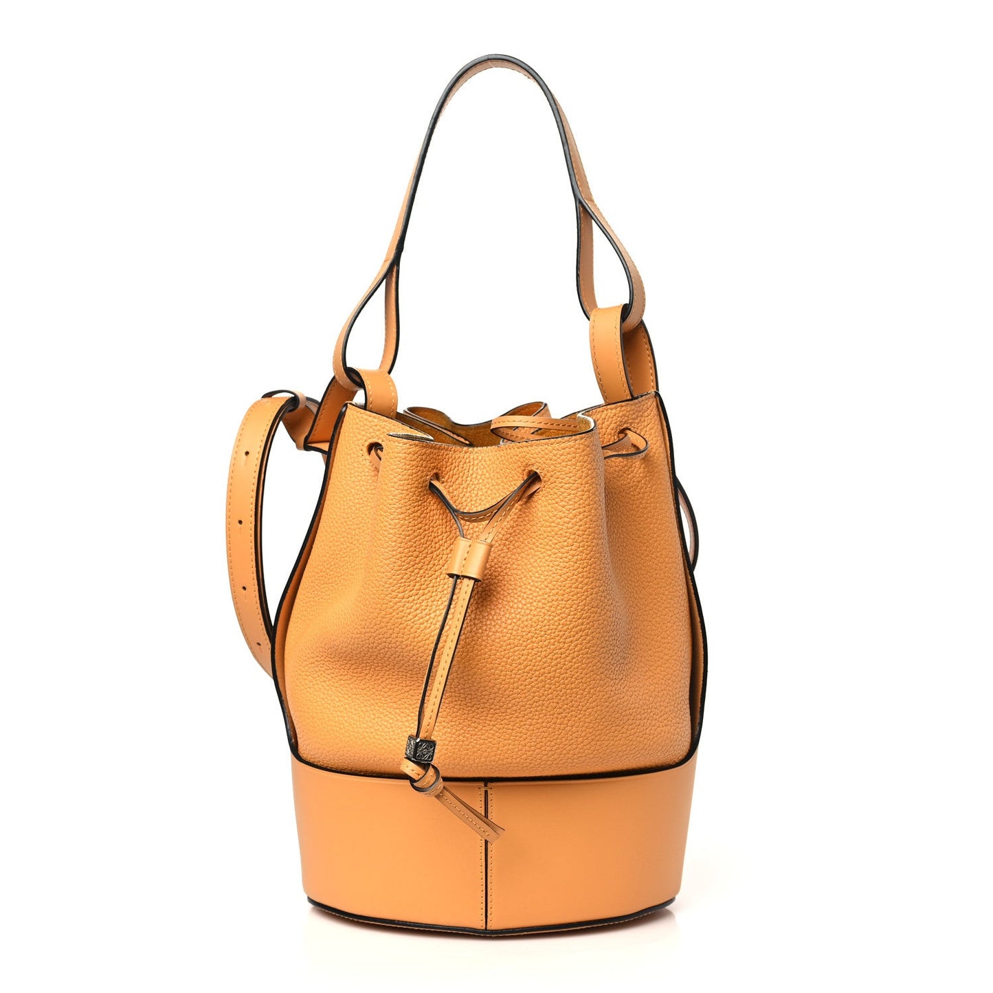 Loewe Grained Calfskin Medium Balloon Bag Saffron Yellow