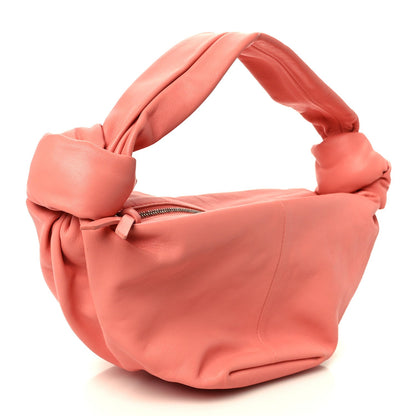 Bottega Veneta Calfskin Mini Double Knot Bag Peach