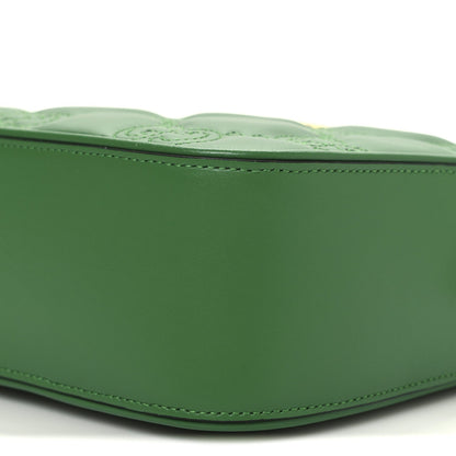 Gucci Calfskin GG Matelasse Shoulder Bag Spring Green Natural