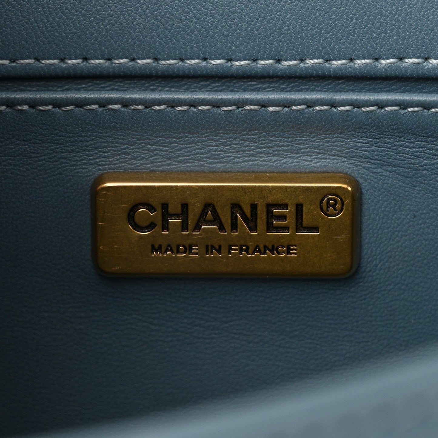Chanel Lambskin Tile Embroidered Small Brasserie Mosaic Boy Flap Blue Multicolor