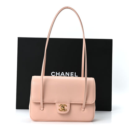 Chanel Shiny Caviar Preppy Coco Small Flap Light Pink