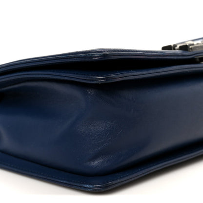 Chanel Lambskin Tile Medium Mosaic Boy Flap Navy Multicolor