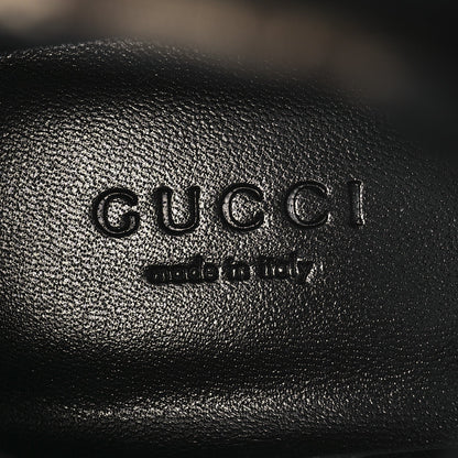 Gucci Flores Calfskin Monogram Maxi GG Nappa Matelasse Double G 40mm Ankle Boots 35.5 Black Camel Ebony
