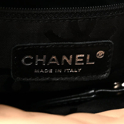 Chanel Calfskin Quilted Medium Cambon Tote Beige Black
