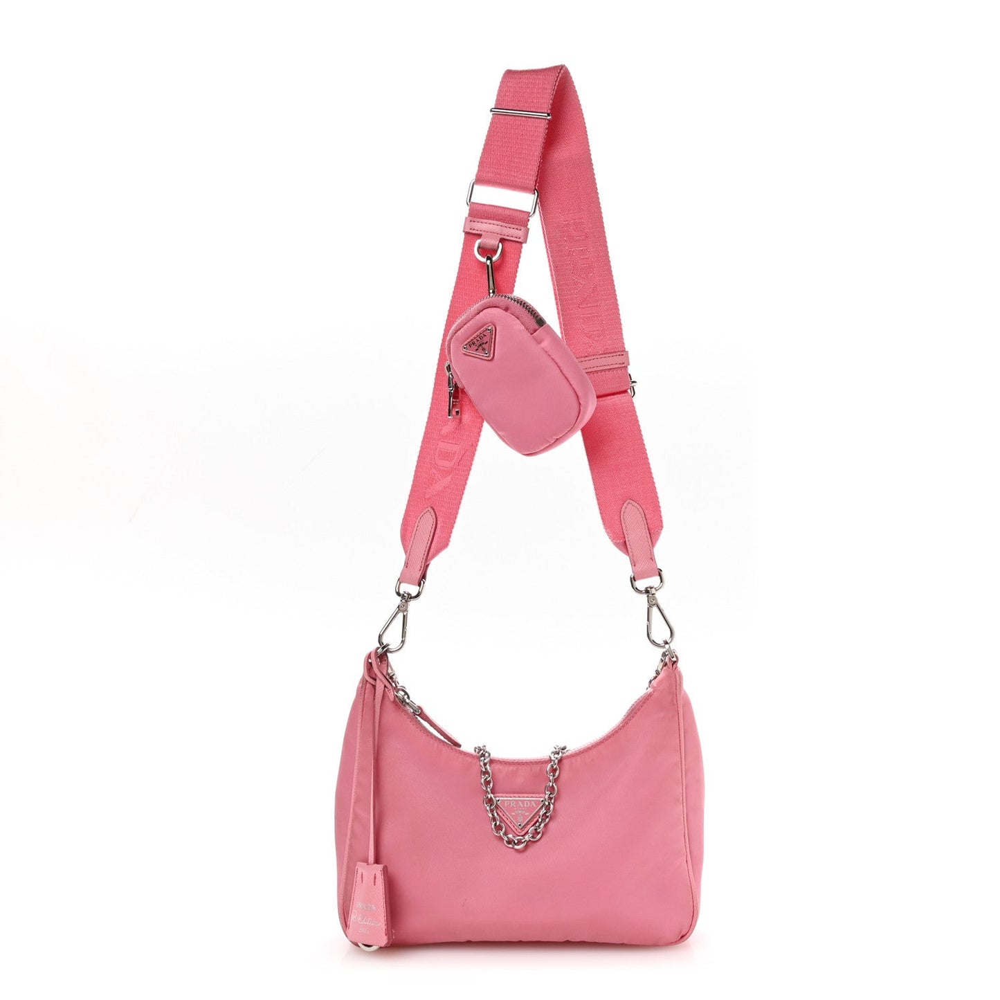 Prada Nylon Re-Edition 2005 Shoulder Bag Begonia