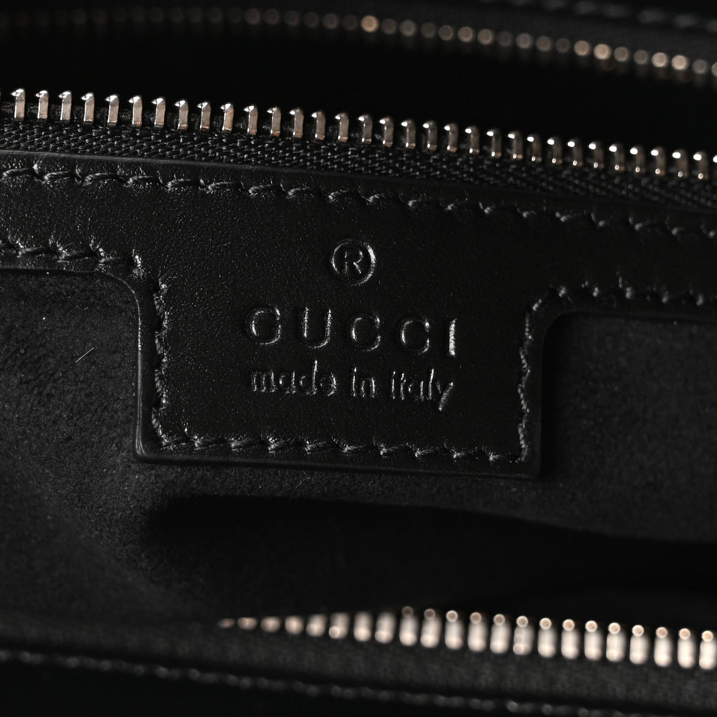 Gucci Calfskin Petite GG Medium Tote Bag Black