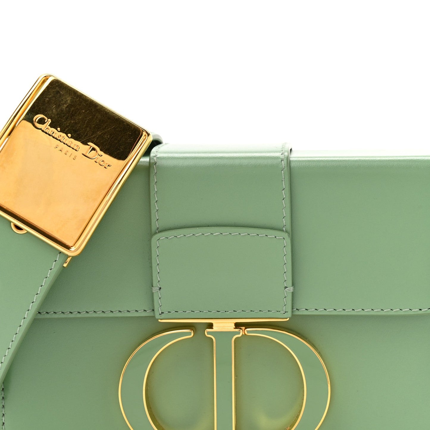 Christian Dior Box Calfskin 30 Montaigne Box Bag Mint Green