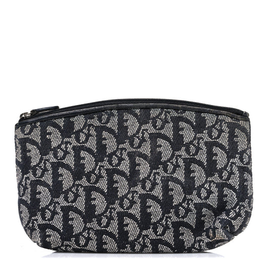 Christian Dior Monogram Cosmetic Case Blue