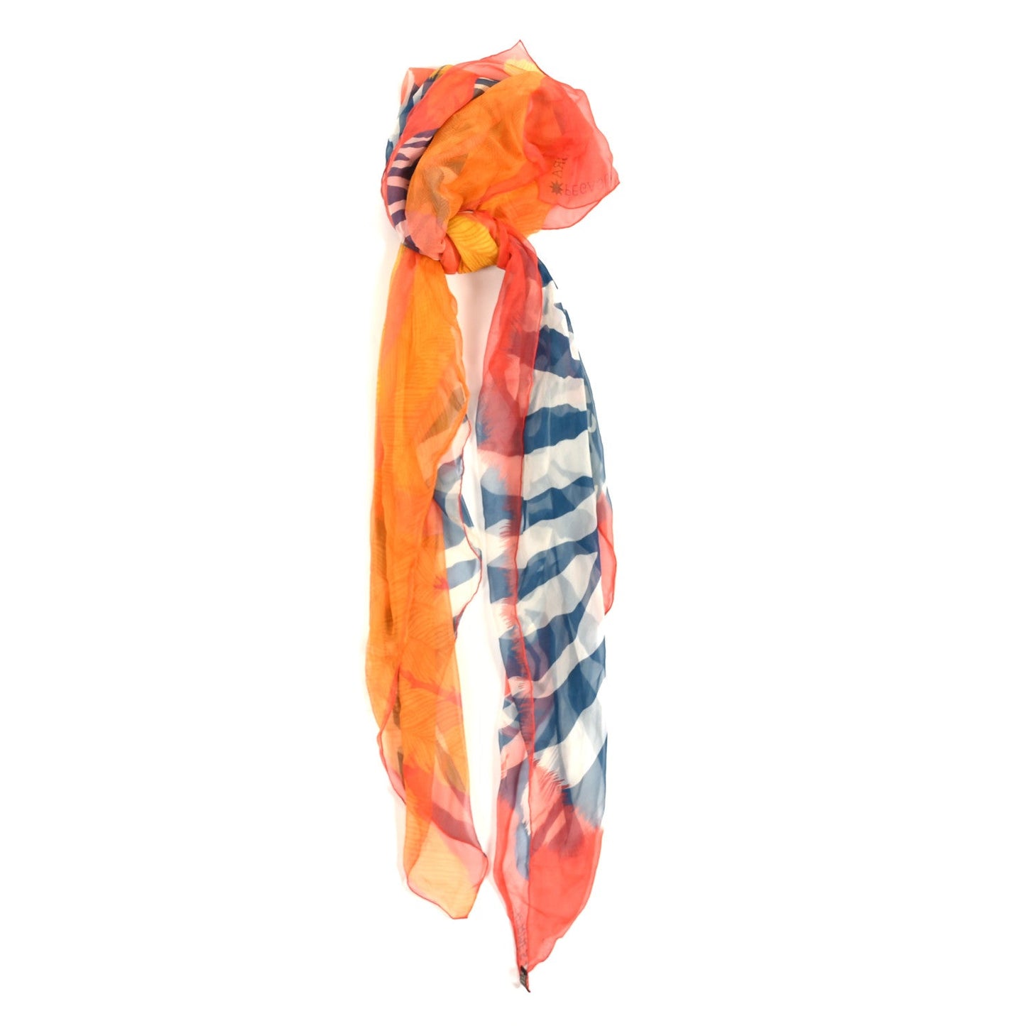 Hermes Silk Mousseline Zebra Pegasus Shawl 140