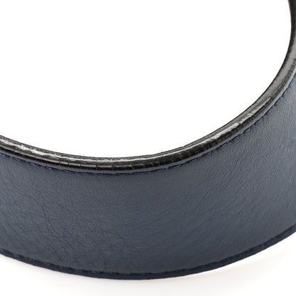Fendi Vitello Century Opaco F is Fendi Kan I Shoulder Bag Blu Scuro