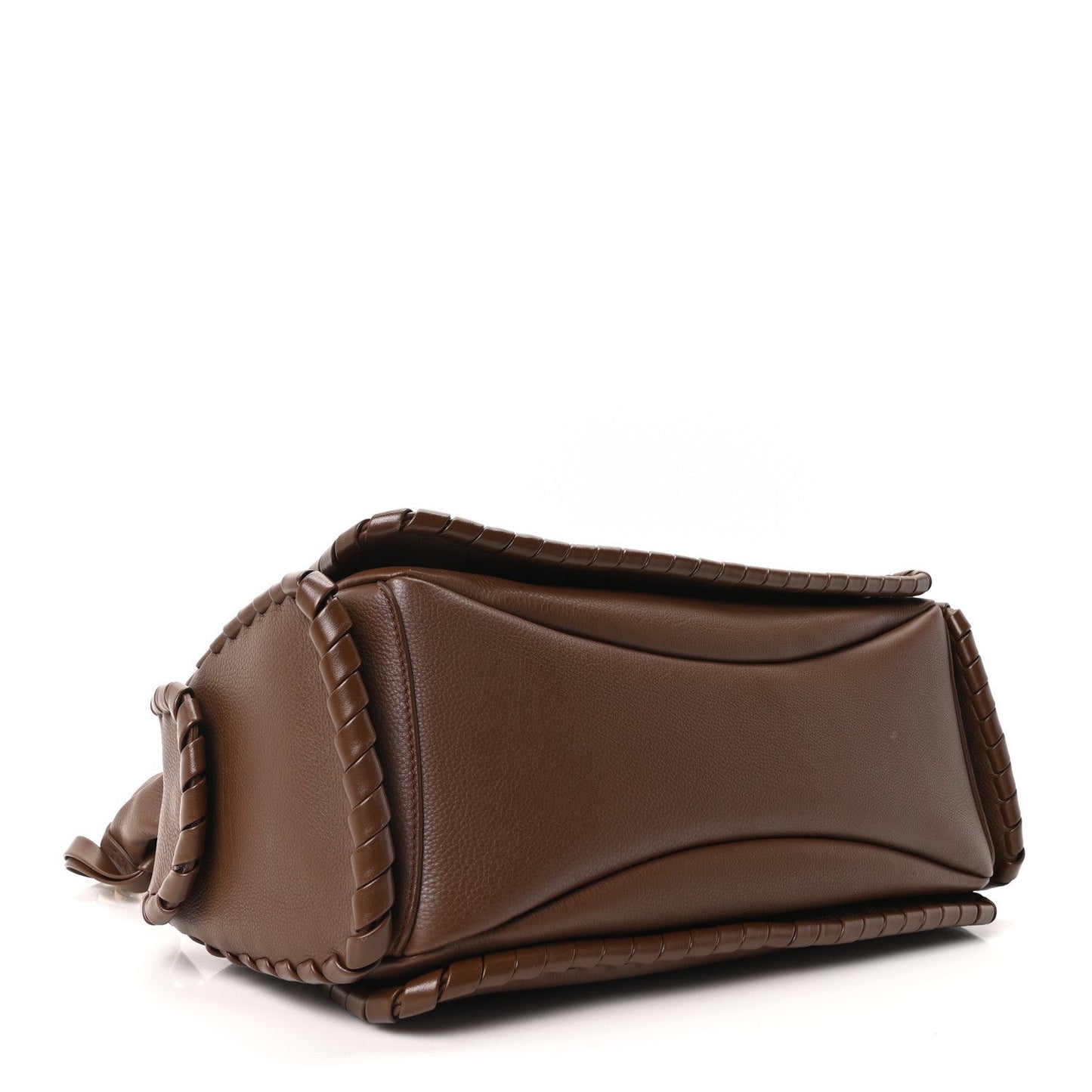Chloe Grained Calfskin Nahir Shoulder Bag Nut