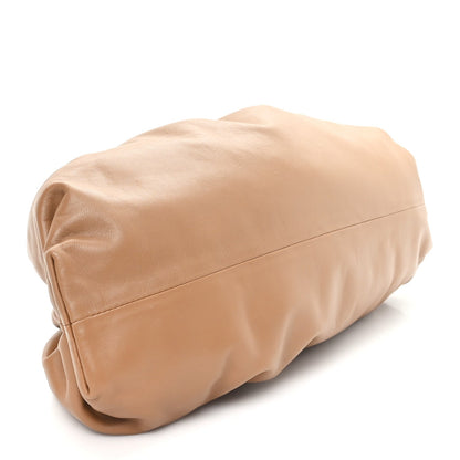 Bottega Veneta Smooth Butter Calf The Pouch Oversized Clutch Teak