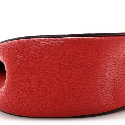 Chloe Grained Lambskin Drew Shoulder Bag Plaid Red