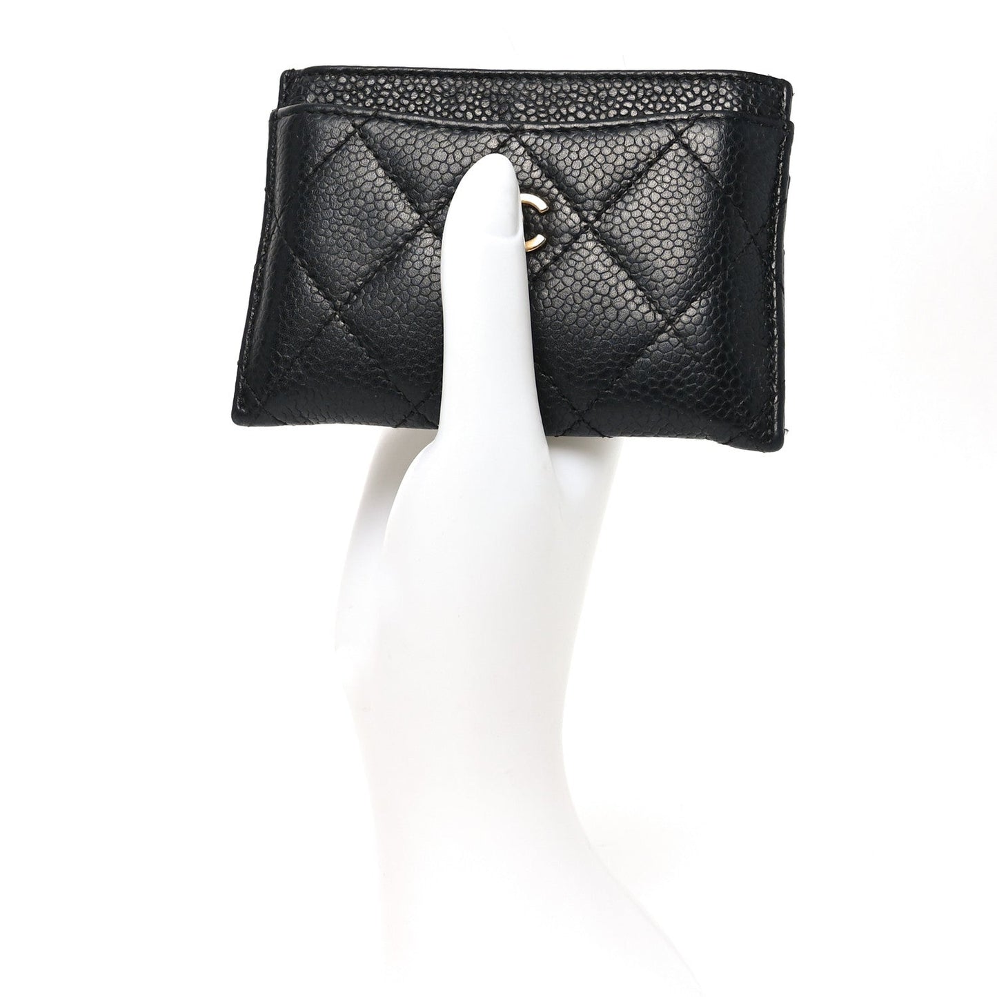 Chanel Caviar Quilted Card Holder Black