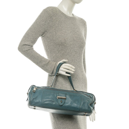 Marc Jacobs Smooth Calfskin Bowler Bag Turqouise