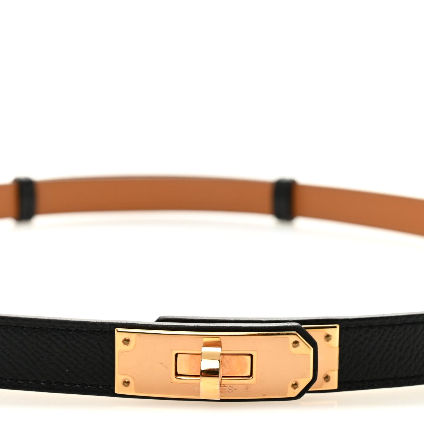 Hermes Epsom Kelly Belt Black