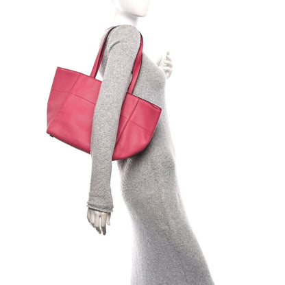 Prada Vitello Daino Shopping Tote Peonia