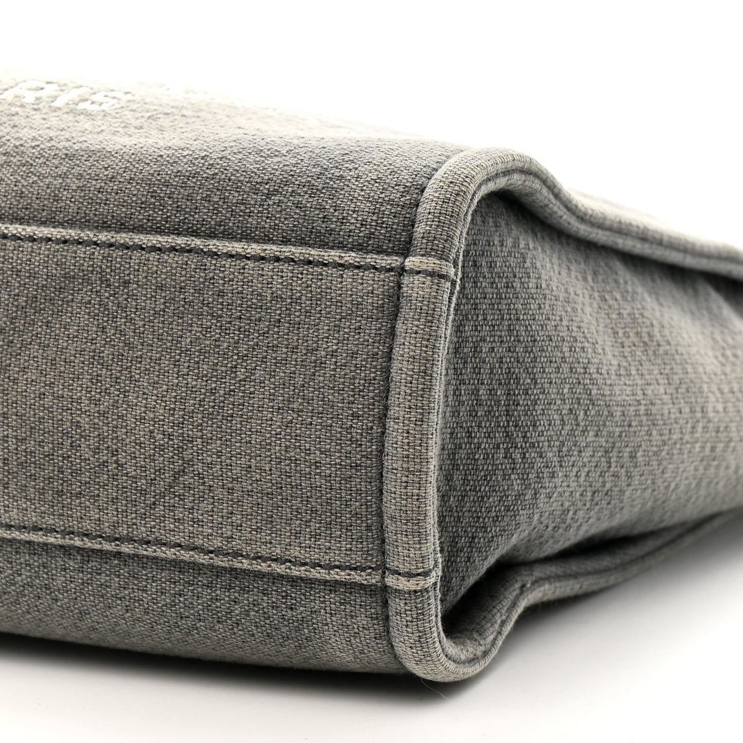 Chanel Canvas Mini Deauville Tote Dark Grey
