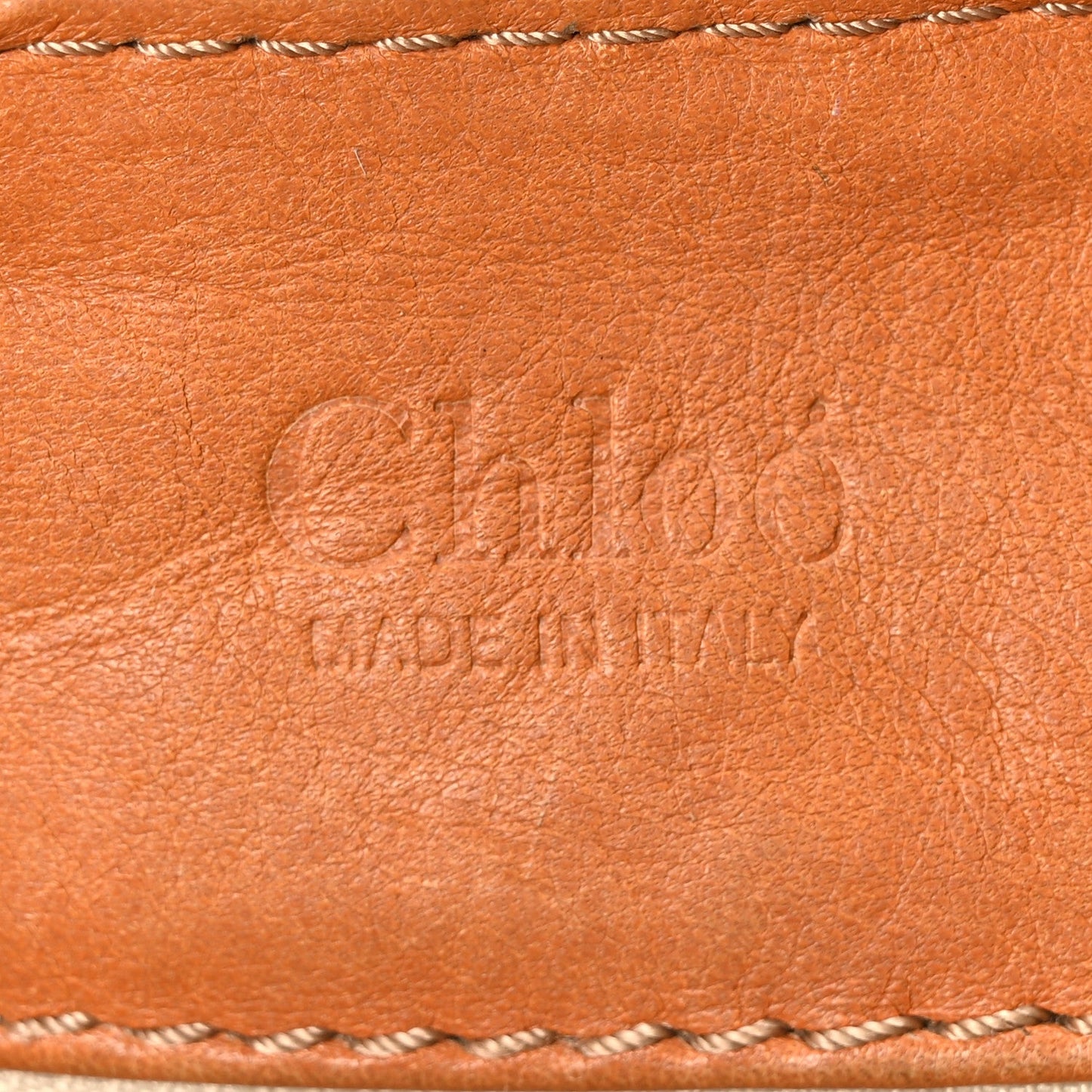 Chloe Calfskin Medium Paddington Satchel Tan