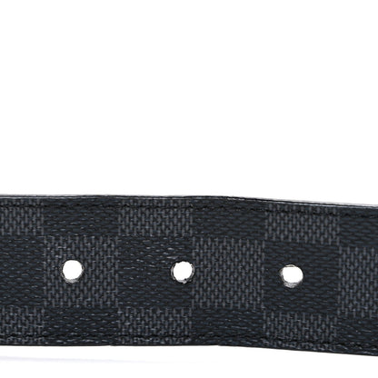 Louis Vuitton Damier Cobalt 35mm Pont Neuf Belt