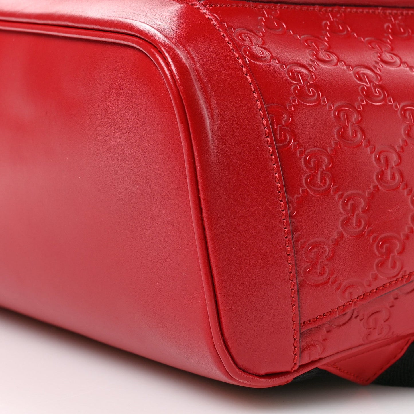 Gucci Guccissima Signature Day Backpack Hibiscus Red