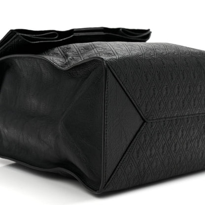 Saint Laurent Calfskin Monogram Deli Paper Bag  Vintage Black