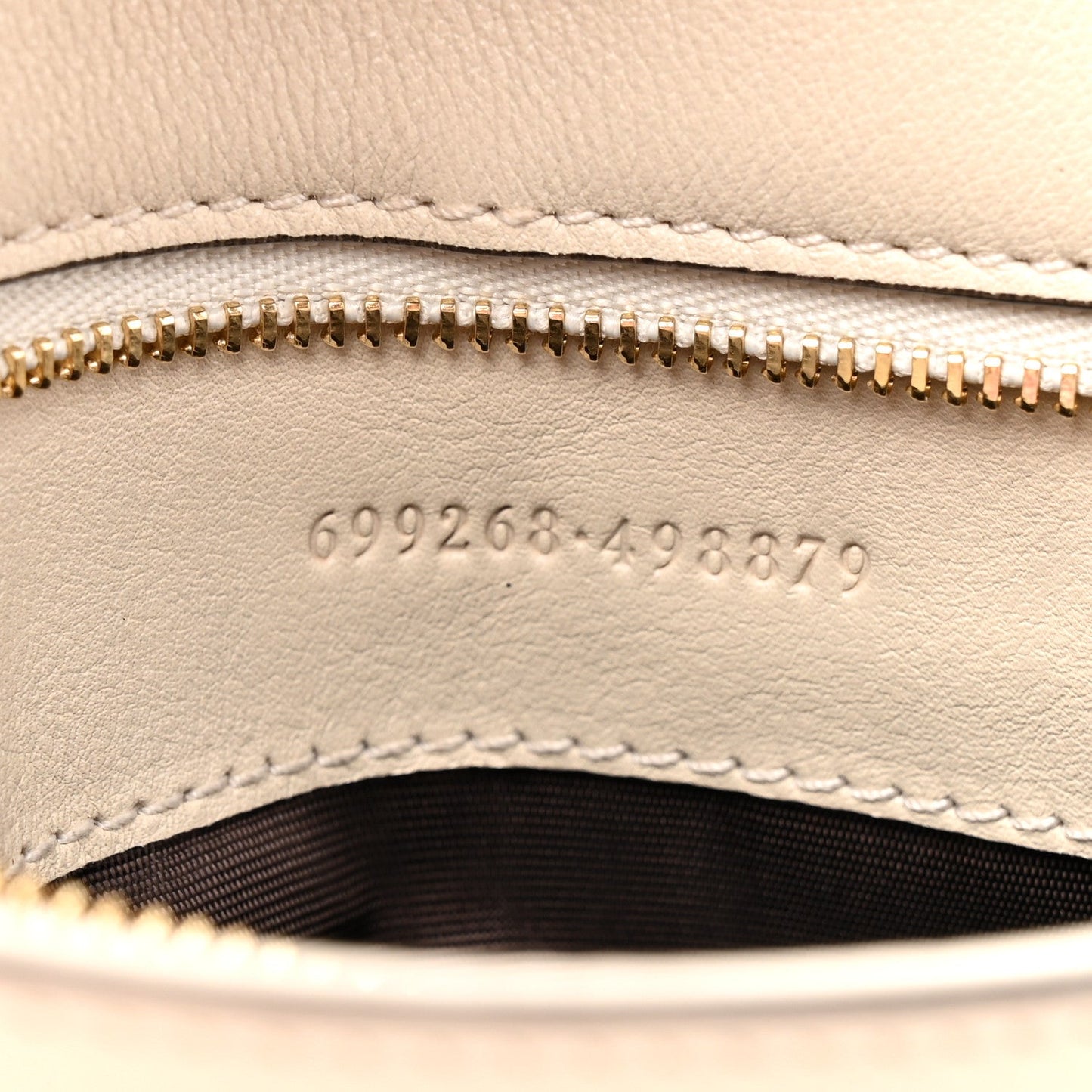Gucci Roxy Calfskin Blondie Chain Shoulder Flap Bag Mystic White