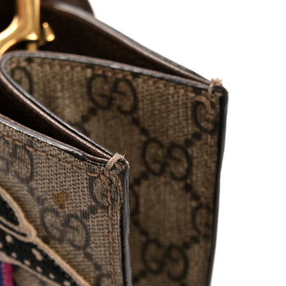 Gucci Soft GG Supreme Monogram Courrier Vertical Tote Beige New Acero
