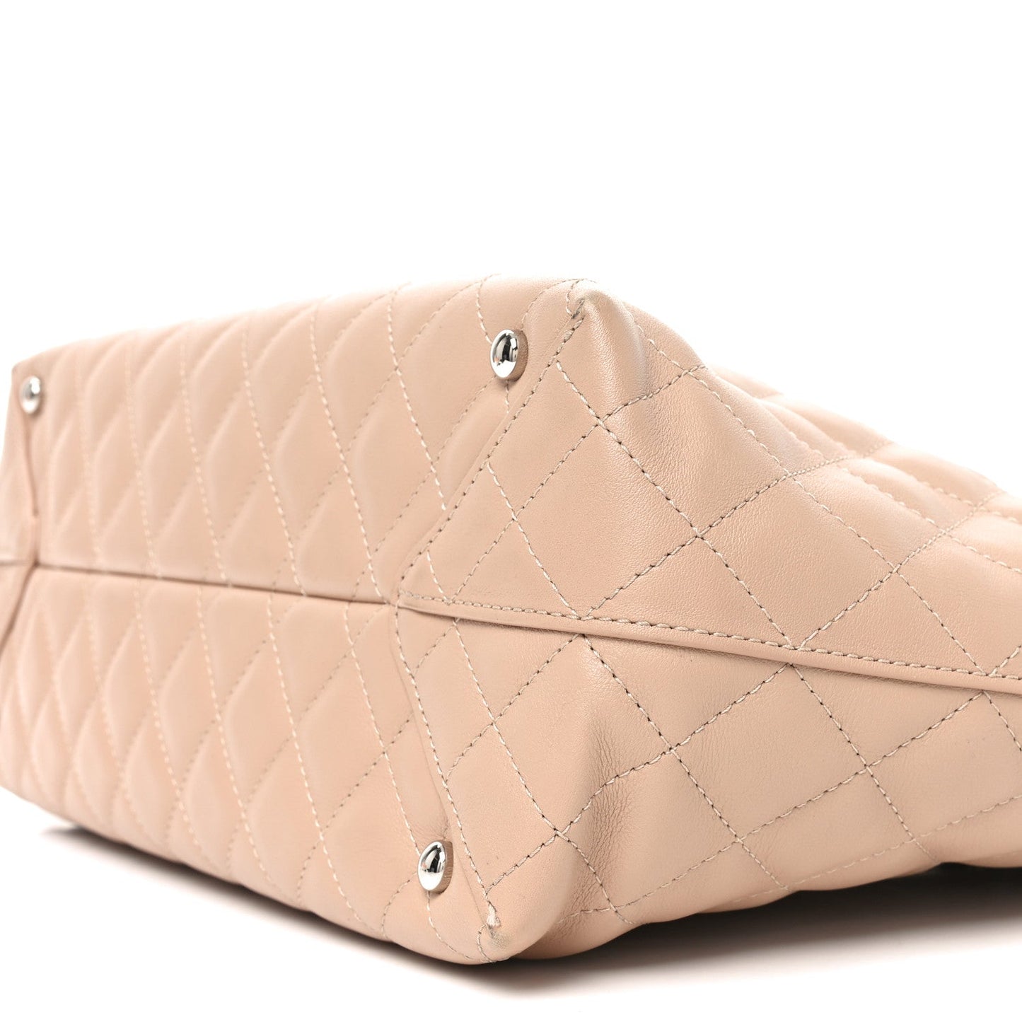 Chanel Calfskin Quilted Large Shopping Tote Light Pink