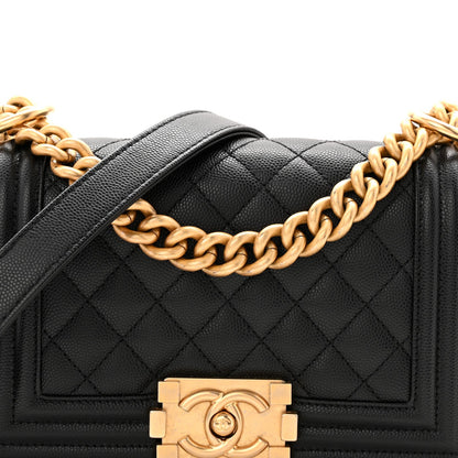 Chanel Caviar Quilted Small Boy Flap Black