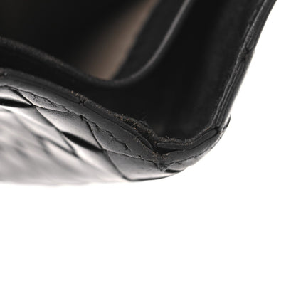 Bottega Veneta Nappa Maxi Intrecciato Bi-Fold Wallet Black