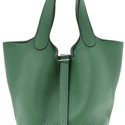 Hermes Taurillon Clemence Picotin Lock 18 PM Vert Vertigo