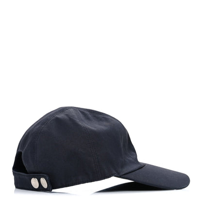 Hermes Cotton Canvas Miles H Mors Cap 58 Marine