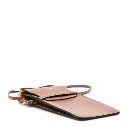 Celine Calfskin Phone Pouch With Flap Tan