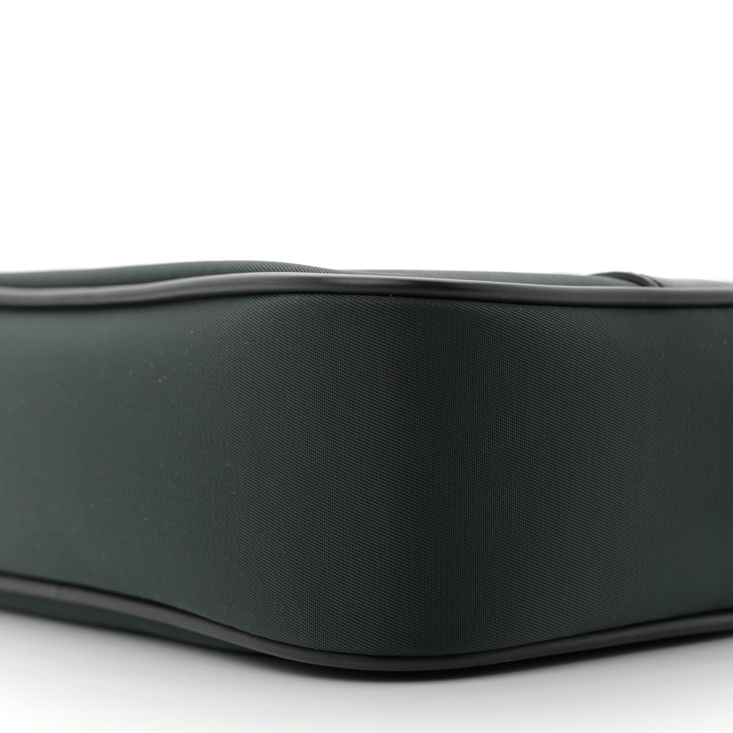 Saint Laurent Lambskin Nylon Small Camp Camera Bag Dark Green