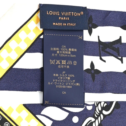 Louis Vuitton Silk Monogram Ocean Bandana BB Bandeau Blue