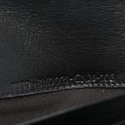 Fendi Patent Zucchino Continental Wallet Black