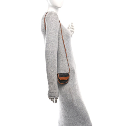 Celine Canvas Calfskin Triomphe Airpod Case Tan
