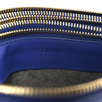 Celine Lambskin Small Trio Crossbody Bag Indigo