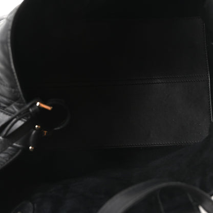 Christian Dior Calfskin Macrocannage Medium Toujours Black